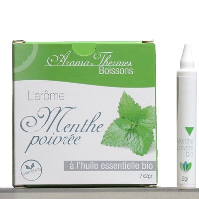 Huile essentielle de menthe poivrée en poudre soluble