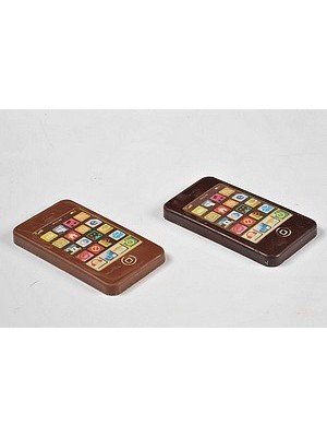 iPhone en chocolat au lait