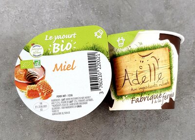 Yaourt fermier adelle miel de bourgogne