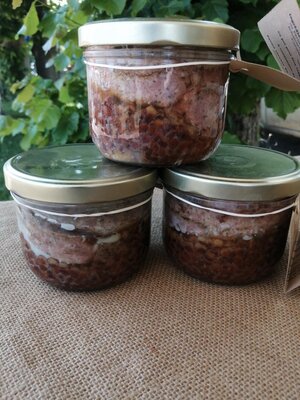 Bocal saucisses agneau porc aux lentilles