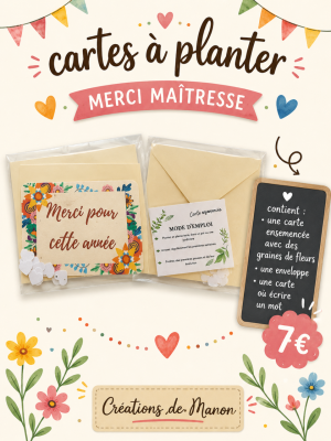 Carte à planter merci pour cette annee