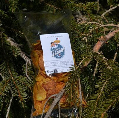 Sachet de chips 125g peu salée variété agria