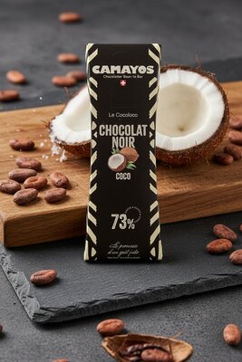 Tablette de chocolat noir & coco