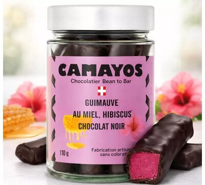 Guimauve au miel, hibiscus & chocolat noir