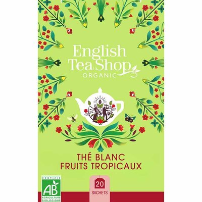 Thé blanc fruits tropicaux bio 20 sachets