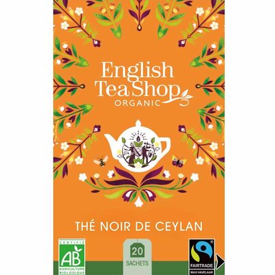 Thé noir de ceylan bio 20 sachets