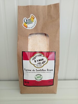 Anti-gaspi farine de lentilles roses