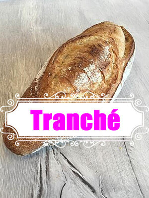 Bâtard bio 400 g farine type 65 tranché