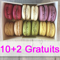 Macarons 10+2 gratuits