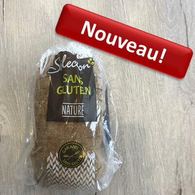 Pain sans gluten tranché