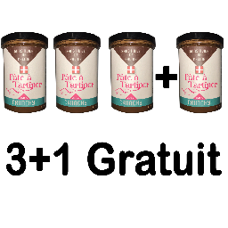 Pâte à tartiner crunchy 3+1 gratuite!