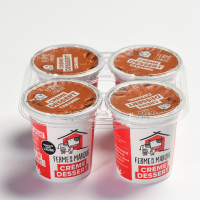 Crème dessert caramel (x4)