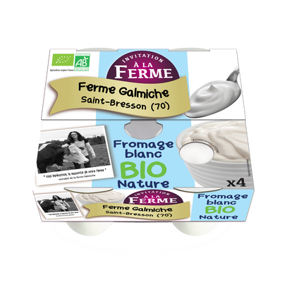 Fromage blanc bio nature 4x100g