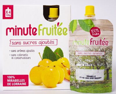 Gourdes de purée de mirabelles de lorraine