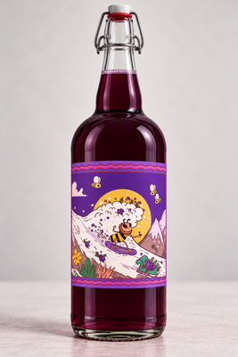 Kombucha baies sureau myrtille bio 75 cl