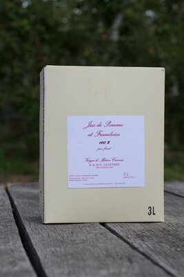 Pur jus de pommes framboise - cubi - 3l