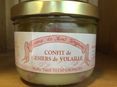 Confit de gésiers de volailles