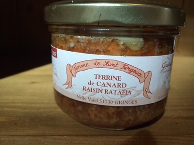 Terrine de canard raisin ratafia