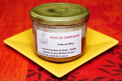 Pâté de campagne de porc fermier