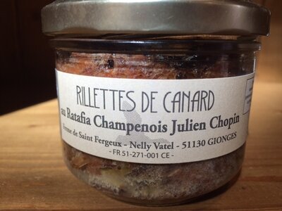 Rillettes de canard au ratafia champenois