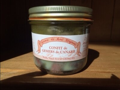Confit de gésiers de canard