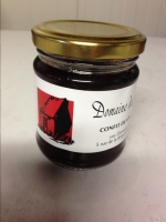 Confit de vin rouge safrané sans alcool