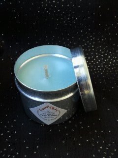 Bougie en cire de soja, parfum fleur de frangipanier