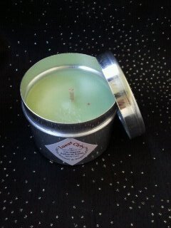 Bougie en cire de soja, parfum thé vert