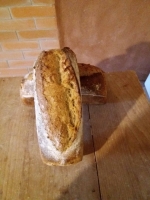 Pain de campagne au levain moulé