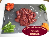 Rognons bœuf coupés