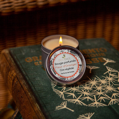 Bougie naturelle fleur d'oranger