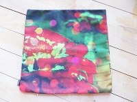 Coussin tissu - jardin des merveilles