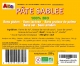 Pâte sablée crue [ bio, sans gluten, sans lactose, sans sel, ...] - image 2