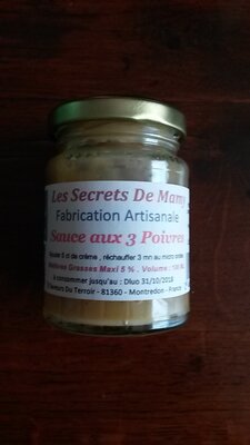 Sauce aux 3 poivres - petit format