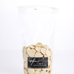 Chocolat blanc palets bio (250g)
