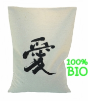 Bouillotte sèche au riz 100% bio ' chinois' couleur noir 