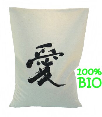 Bouillotte sèche au riz 100% bio ' chinois' couleur noir 