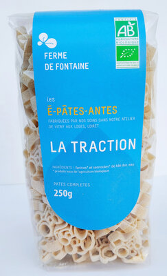 Pâtes bio la traction