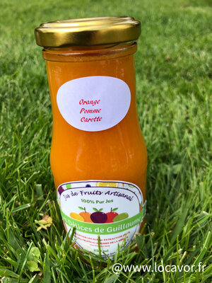 Jus orange pomme carotte 100 % pur j