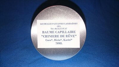 Baume capillaire 'crinière de rêve'