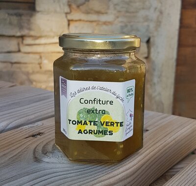 Confiture de tomate verte aux agrumes