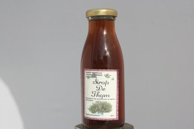 Sirop de thym bouteille de 25cl