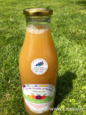 Jus de pomme médaillé d'argent