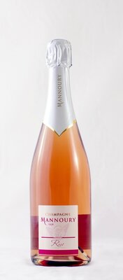 Champagne mannoury brut rosé-carton