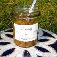 Chutney de tomate verte au piment