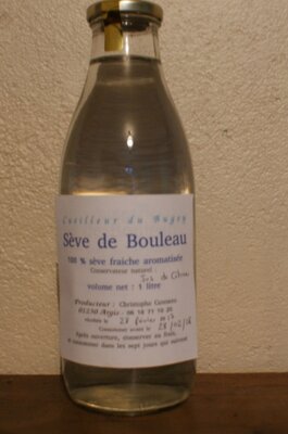 Sève de bouleau fraiche aromatisée ( citron)