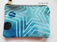 Trousse universe /  bleu indigo, turquoise