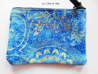 Trousse bohème /  bleu foncé