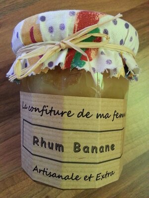 Confiture rhum banane