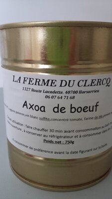 Axoa de boeuf 750g